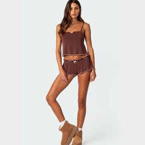 Edikted Alice tank top and shorts